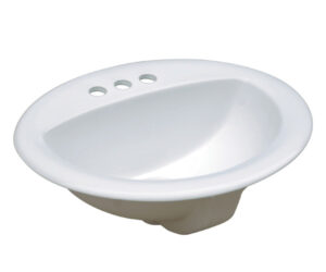 Bathroom sink in White color.